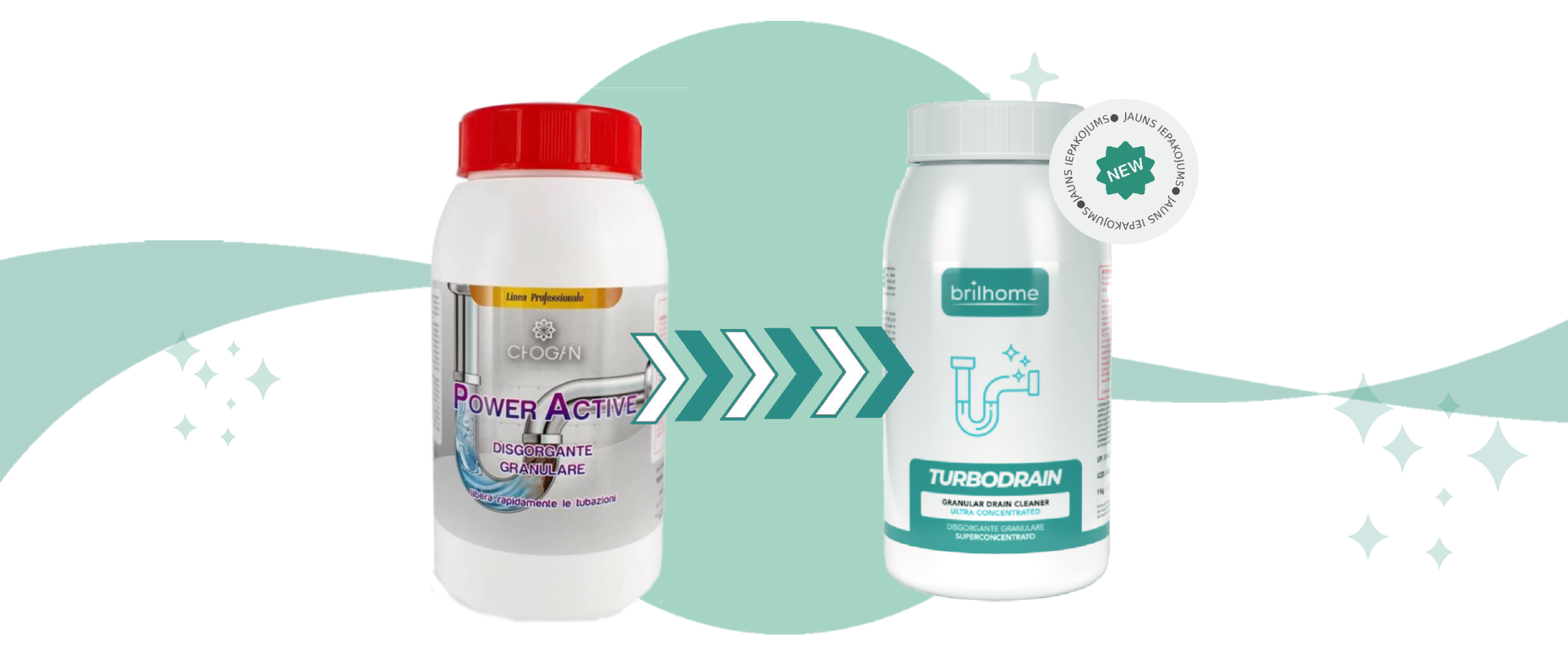 jauns iepakojums chogan granulām